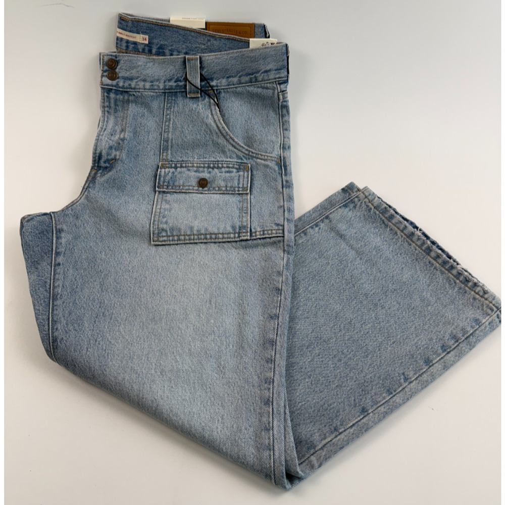 Levi's Premium Women Middy Outback Bootcut Mid Rise Zip Fly Jeans 34x27 Blue